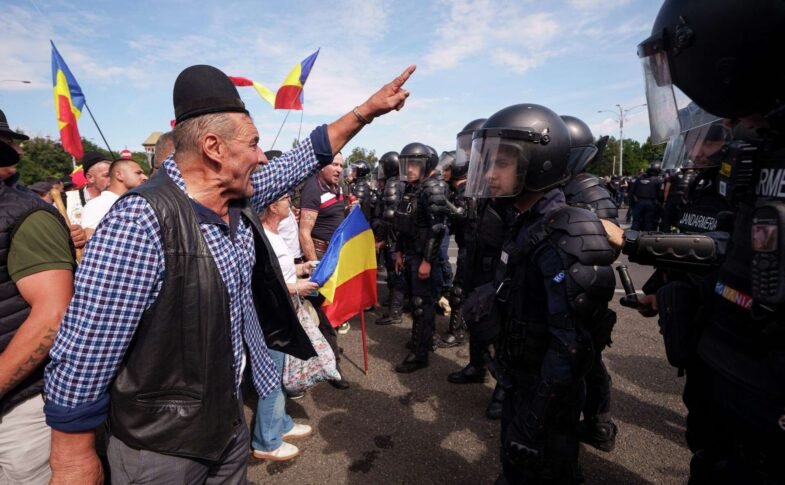 Romanian Farmers Protest
